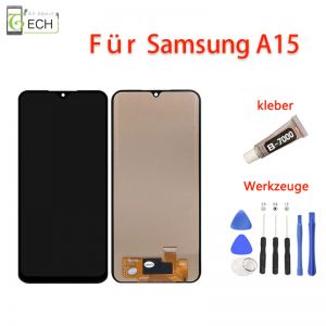 Für Samsung Galaxy A15 AM-A155F Display LCD  Touchscreen + Werkzeuge und Kleber