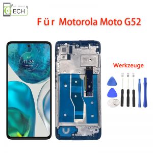 Für Motorola Moto G52 / G82 LCD Display mit Rahmen Touchscreen Werkzeuge