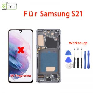 Für Samsung S21 TFT LCD Display mit Rahmen Touchscreen Bildschirm