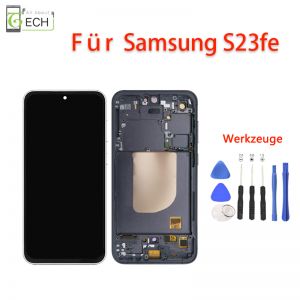 Für Samsung Galaxy S23 FE SM-S711B LCD Display (OLED) mit Rahmen + Werkzeuge