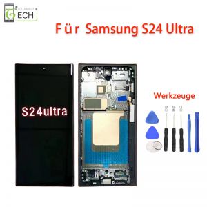 Für Samsung Galaxy S24 Ultra 5G S928B (OLED) LCD Display mit Rahmen Touchscreen Bildschirm