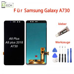 Für Samsung Galaxy A8 Plus 2018 A730F LCD Display (OLED) und Werkzeuge Kleber